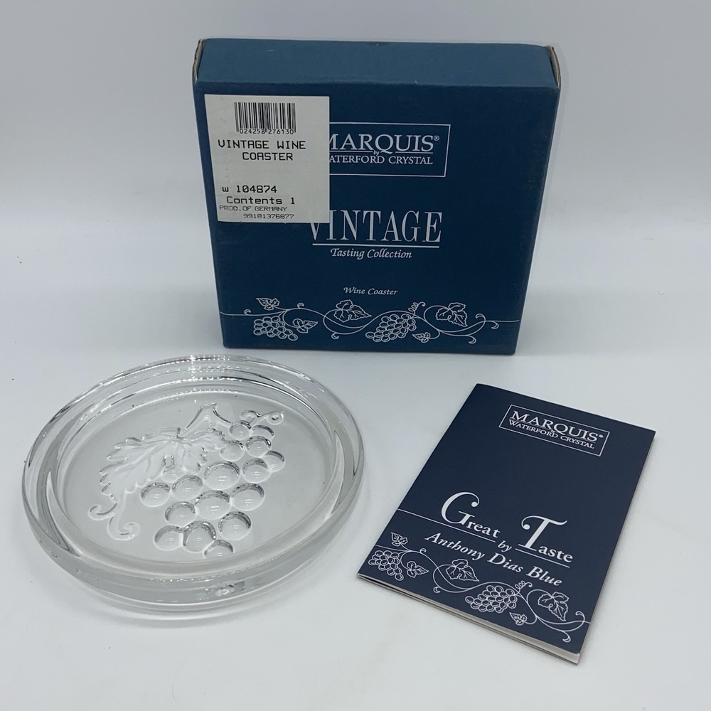Marquis Waterford Crystal Vintage Tasting Collection Wine Coaster‎ New With Box
